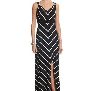 White House Black Market WHBM Stripe Maxi Dress